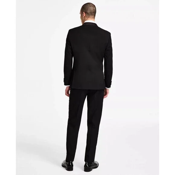 NAUTICA Tuxedo Suit Men's Size 40R 34W Black Modern Fit Stretch NWT $395 - Picture 3 of 15